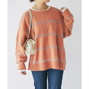 【10%OFFクーポン 9/9 23:59まで】PAL GROUP OUTLET 【un dix cors】ボーダーモヘアシャギーニット トップス
