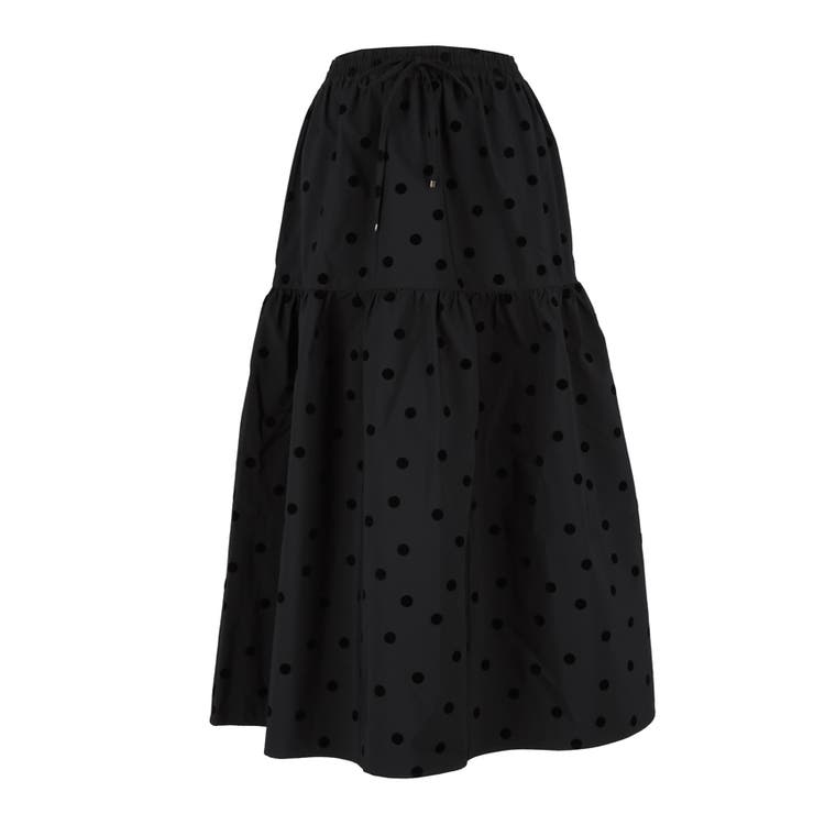 【10％OFFクーポン！7/2(木)9:59まで】coca フロッキープリントティアードスカート...