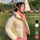 kirakiraShop 【SHOPLIST限定】スタンドカラーコンパクトダウンジャケット 2サイズ アウター ブルゾン 中綿コート ダウンジャケット エコダウン ボリューム ショート丈 スタンドカラー 軽量 防寒 暖かい シンプル 定番 シンプル 大