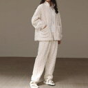 【20%OFFクーポン 9/5 23:59まで】maison de LATIR 【上下セット】冬のリラックスタイムにおすすめのルームウェア 休日 パジャマ おうちタイム リラックス 在宅 ラフもこもこ 暖かい 冬 くつろぎ かわいい おしゃれ デイリー 日