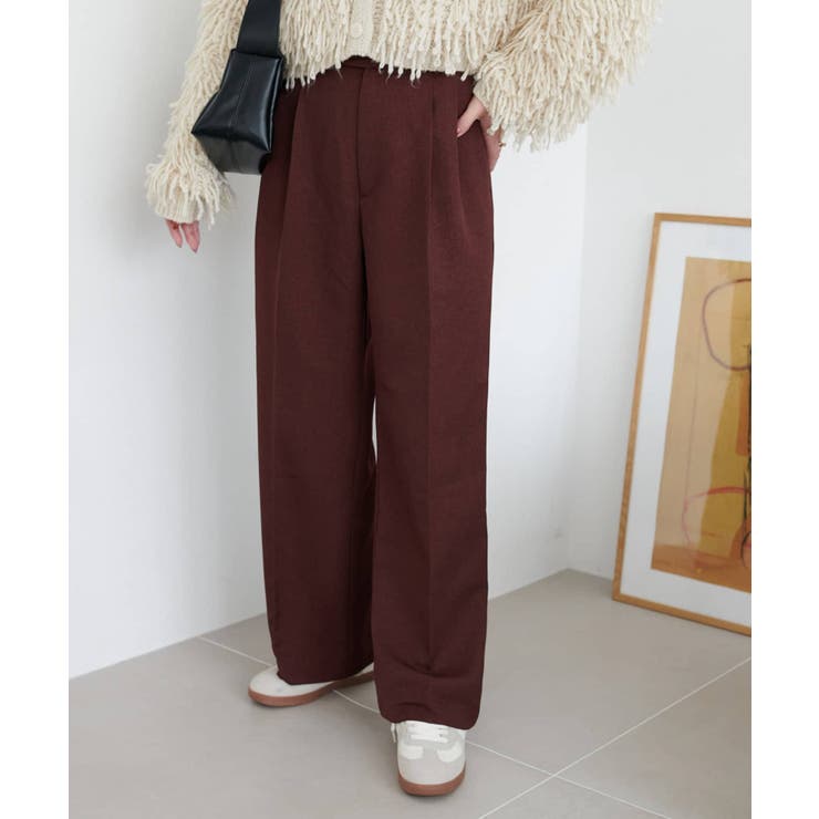 PAL GROUP OUTLET 【Discoat】ウールライクストレートパンツ スーツのサムネイル