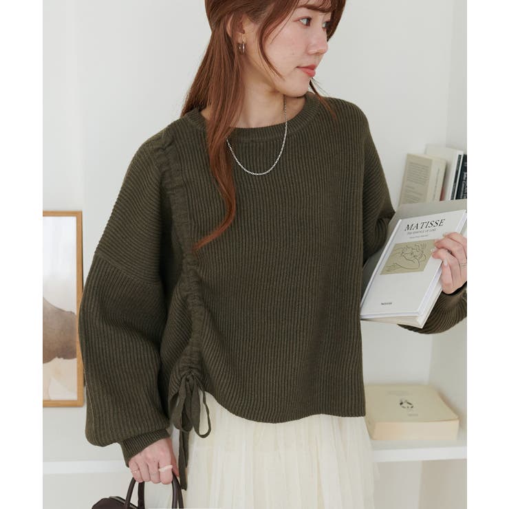 PAL GROUP OUTLET 【Discoat】畦ギャザープルオーバー トップスのサムネイル