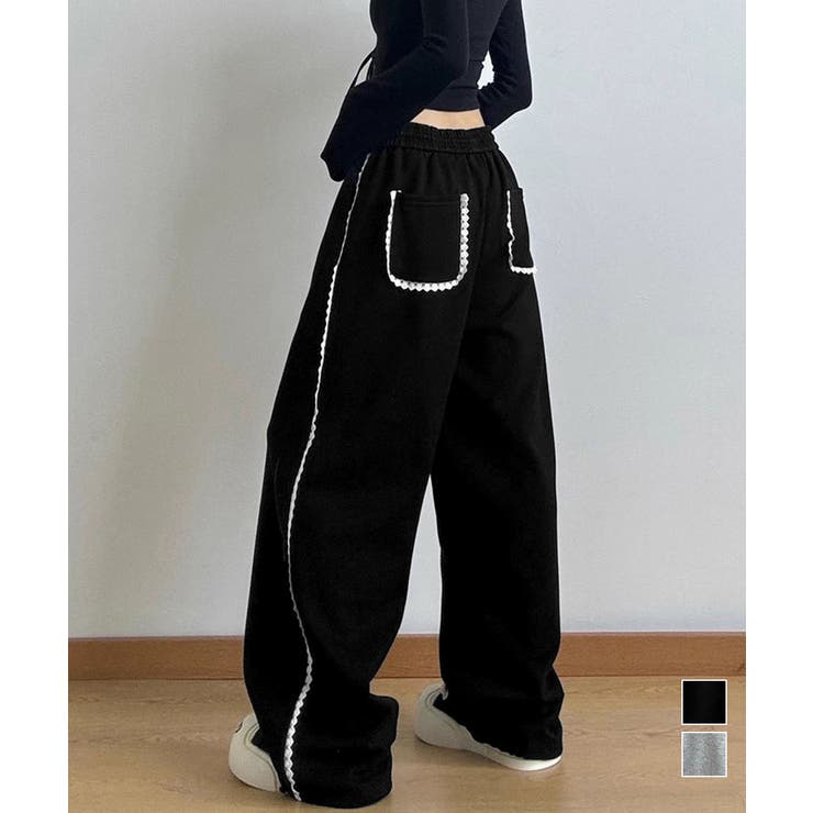 【20％OFFクーポン！11/20(木)限定！】Miniministore スウェットパンツサイドレースラインパンツ パンツ・ズボン