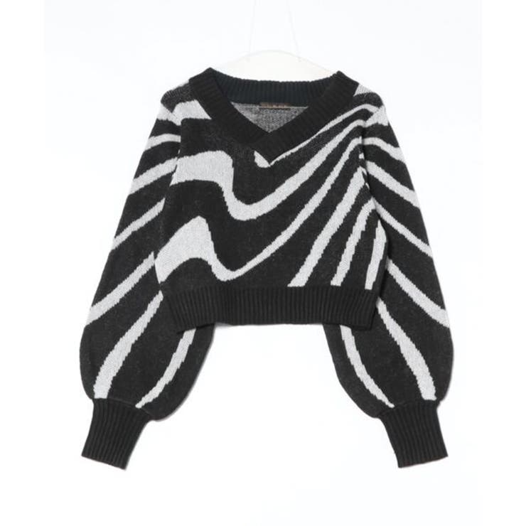 楽天市場】ゼブラ柄（ニット・セーター｜トップス）：レディース