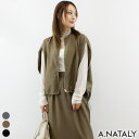 A.NATALY サークルドレープベスト トップス