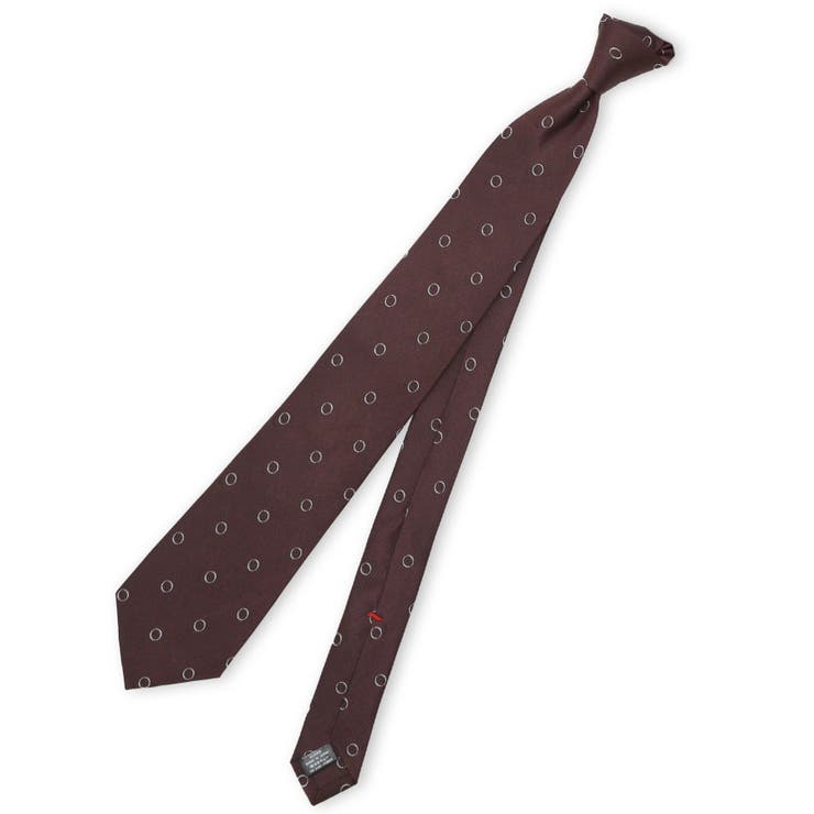 TAKA-Q MEN セッテピエゲ シルクドット柄 レギュラータイ 8cm幅 スーツ