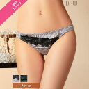 Dazzy サテンケミカルフラワーTバックショーツ単品 インナー・下着
