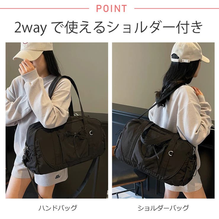 【10％OFFクーポン！11/27(木)1:59まで】LOVERS 秋新作 リボンデザイン キャリーオン ボストンバッグ鞄 カバン かばん バッグ トートバッグ 2wayトラベルバッグ 旅行用 機内持ち込み お泊り用 1泊2日 ナイロン レディース 韓国