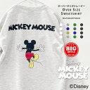 NEXT WALL MICKEYMOUSE ミニ裏毛 ビックトレーナー キッズ 子供服 男の子 女の子 ミッキーマウス ディズニー Disney プリントトレーナー スウェット スエット ビッグシルエット BIG 冬物 冬服 秋物 秋服 アメカジ ジュニ