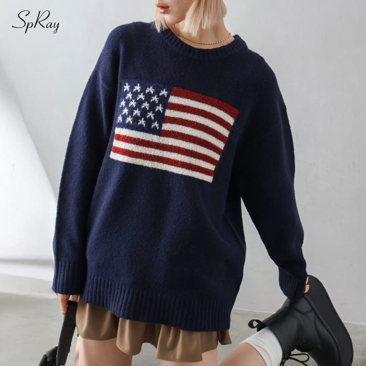 SpRay USAジャガードニット トップス