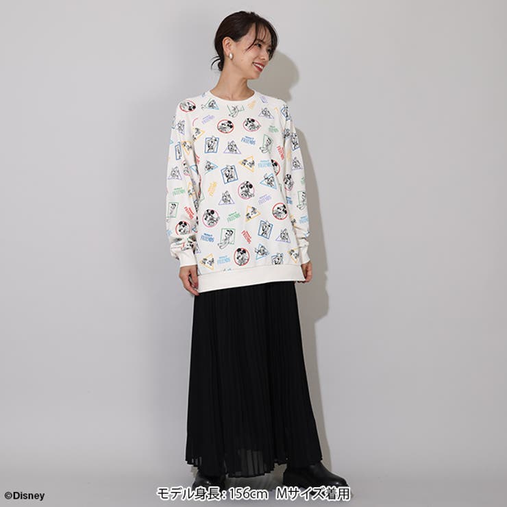 BABYDOLL 親子お揃い ディズニー WEB限定 キャラクター総柄トレーナー 0903A トップスのサムネイル