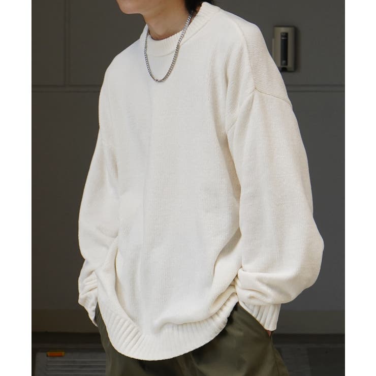SHIFFON Confirm コンファーム ルーズシルエット クルーネック ナチュラルベーシック プルオーバー ニット メンズ おしゃれ かっこいい ブランド トップス