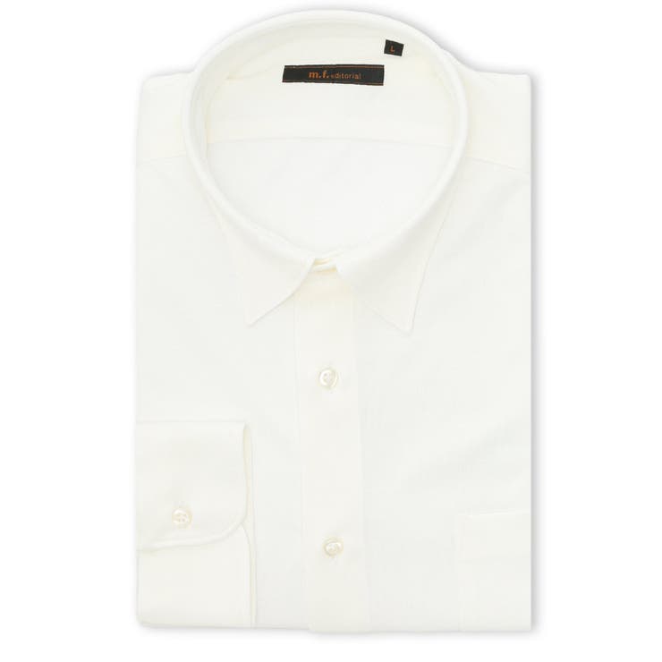 【10％OFFクーポン！2/10(火)1:59まで】TAKA-Q MEN 形態安定 吸水速乾 ストレッチ NEWスタンダードフィット ショートワイドカラー長袖ニットシャツ スーツ