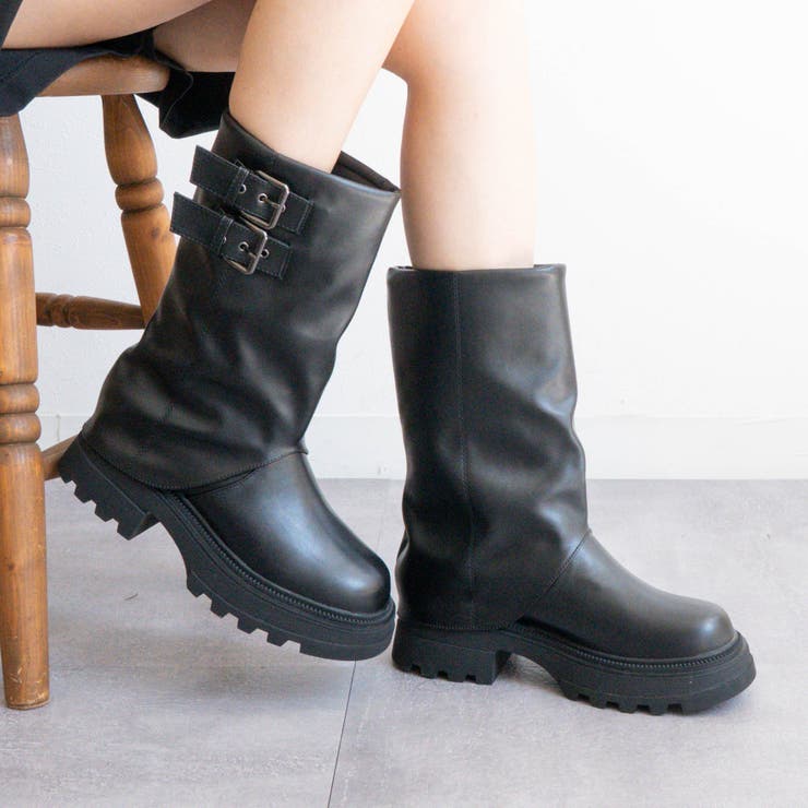 FABBY FABBY. エンジニアカバーブーツ シューズ・靴