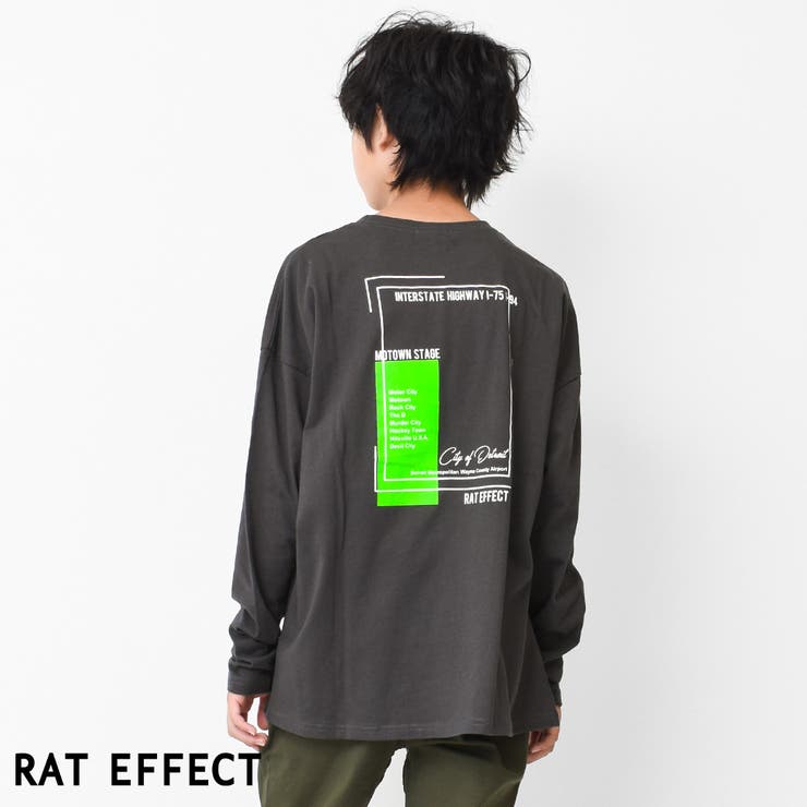 【ポイント2倍＆クーポン！3/11(水) 1:59まで】子ども服 SHUSHU ネオンプリントロングTシャツ ロンT トップス 長袖 ゆったり 子供服 男の子 小学生 中学生 ファッション キッズ ジュニア 韓国 大人っぽい ダンス 120cm 13