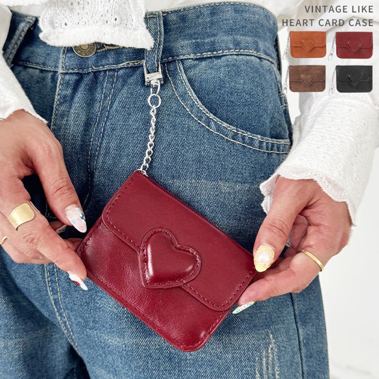 Outfitter lab ヴィンテージライクハートカードケース 小物