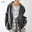 SpRay フェイクレザーZipブルゾン アウター(コート・ジャケットなど)