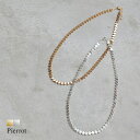 【7/24限定 10%OFFクーポン】Pierrot ハートチェーンネックレス ☆ ネックレス ハート チェーン アクセサリー フェミニン ツヤ感 ゴールド シルバー 上品 ピエロ アクセサリー