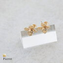 【8/11まで5%OFFクーポン】Pierrot メタルフラワーピアス ☆ ピアス フラワー メタル アクセサリー シンプル 高見え ゴールド 上品 お花 きれいめ カジュアル ピエロ アクセサリー