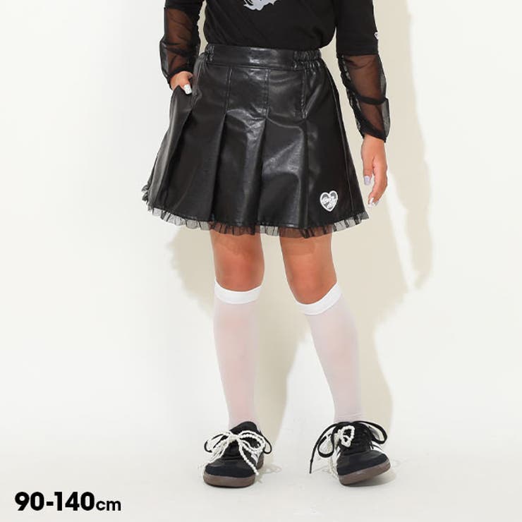 【10％OFFクーポン！11/27(木)1:59まで】BABYDOLL エコレザープリーツスカート 0929K スカート