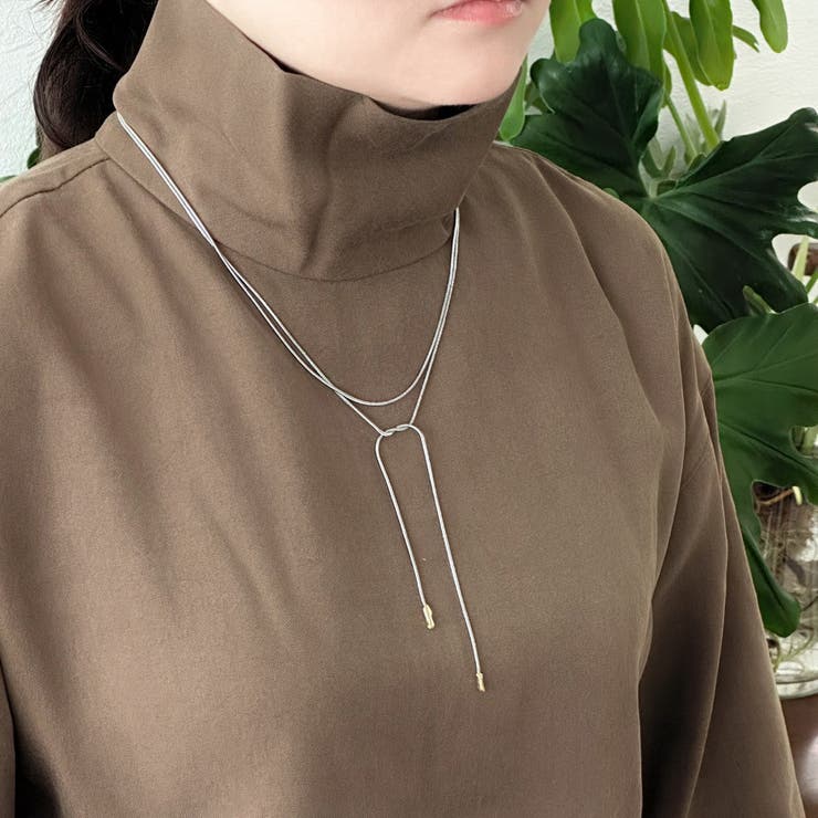 【10％OFFクーポン！1/16(金)1:59まで】feu サージカルステンレス ロングネックレス スネークチェーン フリーデザイン アレルギー対応素材 軽量 カジュアルモード オシャレ シルバーゴールド 万能 韓国 春夏秋冬 レディース通販 2025