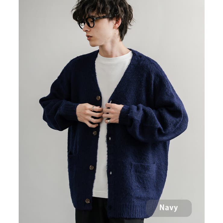 wind and sea モヘアカーディガン ネイビー XL oe000008933_c5.jpg