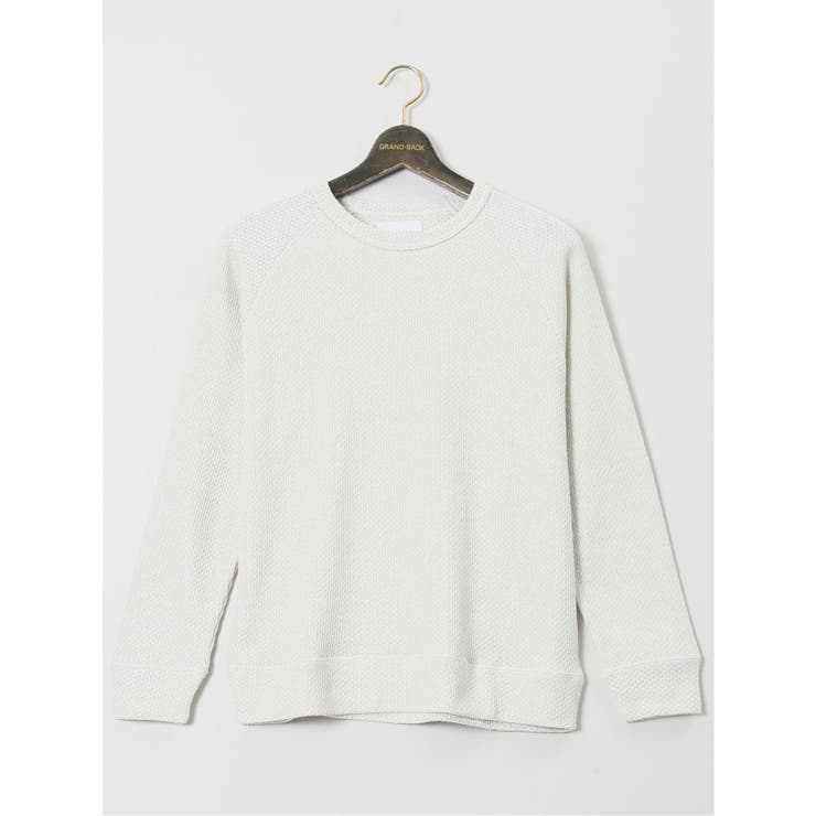 【10％OFFクーポン！1/16(金)1:59まで】TAKA-Q MEN 【大きいサイズ】エアロポステール/AEROPOSTALE ローゲージ鹿の子 クルーネック長袖プルオーバー トップス