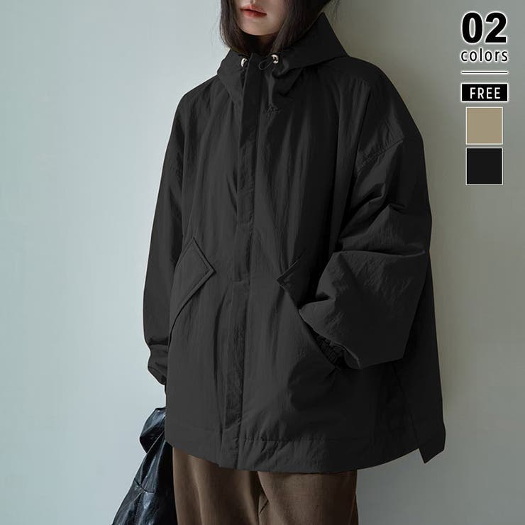 COCOMOMO 中綿ジャケット オーバーサイズ アウター ブルゾン ジャケット レディース 中綿 コート フード ジップアップ 羽織り 大きいサイズ ビッグシルエット モンスタージャケット 長袖 パーカー 軽アウター カジュアル 秋冬 春 秋 冬 韓国