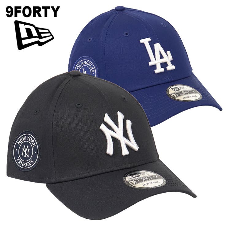 99HeadwearShop【WOMEN】 ニューエラ キャップ NEW ERA ニューヨーク・ヤンキース ロサンゼルス・ドジャース 9FORTY サイドパッチ メンズ レディース 帽子 NY LA ロゴ メジャーリーグ 帽子
