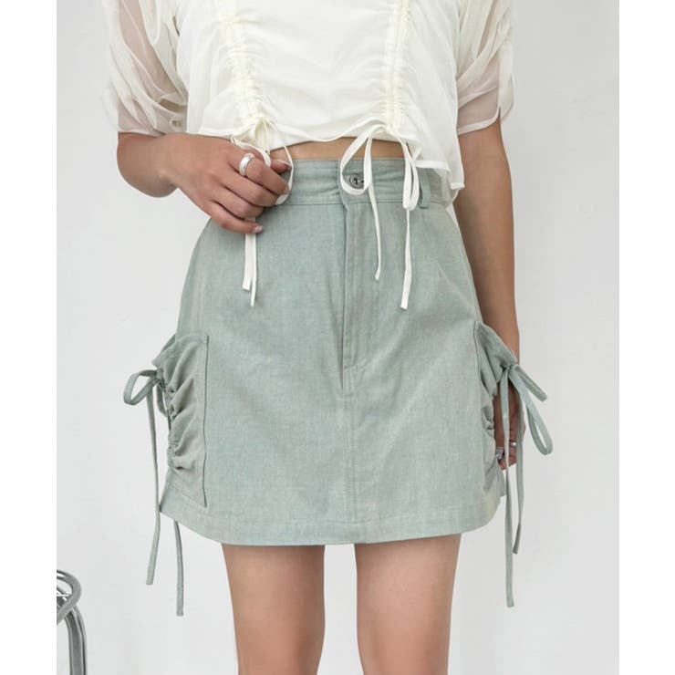 NICE CLAUP / OLIVE des OLIVE　OUTLET 【one after another】ドロストカーゴミニスカパン パンツ・ズボン