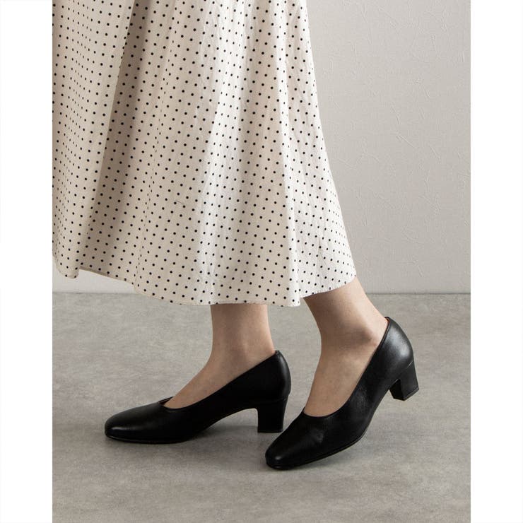 【10％OFFクーポン！1/16(金)1:59まで】Mode et Jacomo×ing 【3E】【レイン対応】ベーシックパンプス シューズ・靴