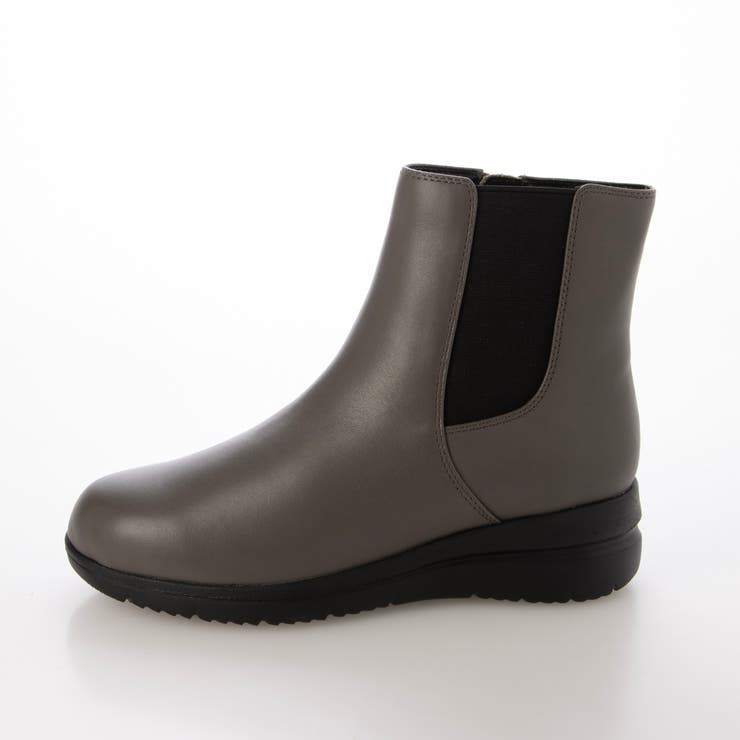 【10％OFFクーポン！1/29(木)1:59まで】Mode et Jacomo×ing 【3E】ヒールアップサイドゴアショートブーツ シューズ・靴