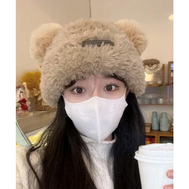 【10％OFFクーポン！4/17(金)9:59まで】SUNSHINE CLOSET くま耳帽子 ボア ...