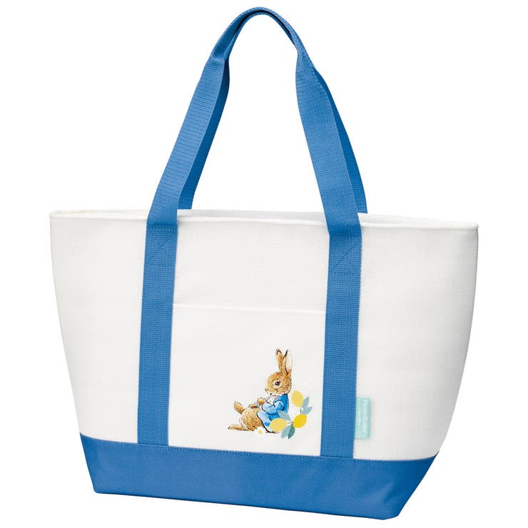 【10％OFFクーポン！11/27(木)1:59まで】Skater 麻風 トート 保冷 ショッピングバッグ エコバッグ 保冷バッグ マチ広 ファスナー skater スケーター KCTSJ1 ピーターラビット シトロン うさぎ 女子 女性【バッグ 大容量