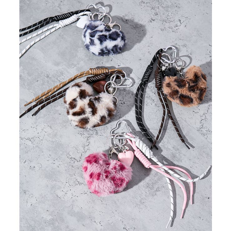 【10％OFFクーポン！3/26(木)1:59まで】GORGE 《ふわもこ映え》レディース フェイクファー チャーム アニマル柄 バッグアクセサリー 秋冬 小物