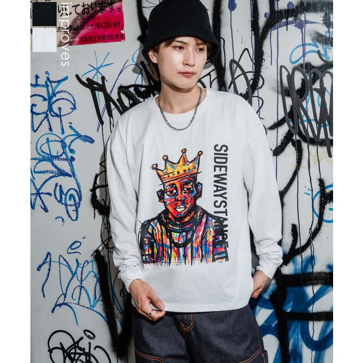 【10％OFFクーポン！5/16(土)1:59まで】improves Tシャツ メンズ SIDEWAY STANCE サイドウェイスタンス クレヨン アーティスト レトロ プリント カットソー アメカジ カジュアル Y2K ストリート 古着 韓国 トップ