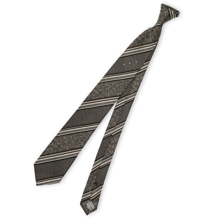 TAKA-Q MEN シルク ラインストーン付き ナロータイ 7.0cm幅 スーツ