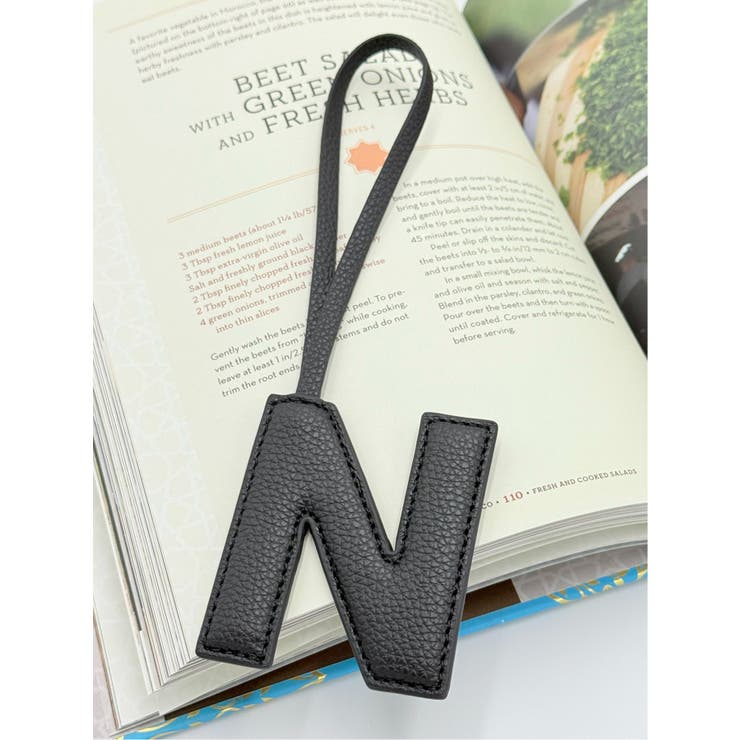 【20%OFFクーポン!11/25(火)限定!】TAKA-Q WOMEN ビーガンレザー イニシャルチャーム 【N】大文字タイプ 小物