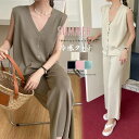 Miniministore サマーニットセットアップ 冷感タッチ薄手 トップス