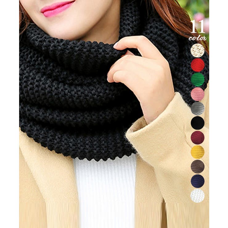 【10%OFFクーポン!11/27(木)1:59まで】Miniministore ニットスヌード あったかネックウォーマー 小物