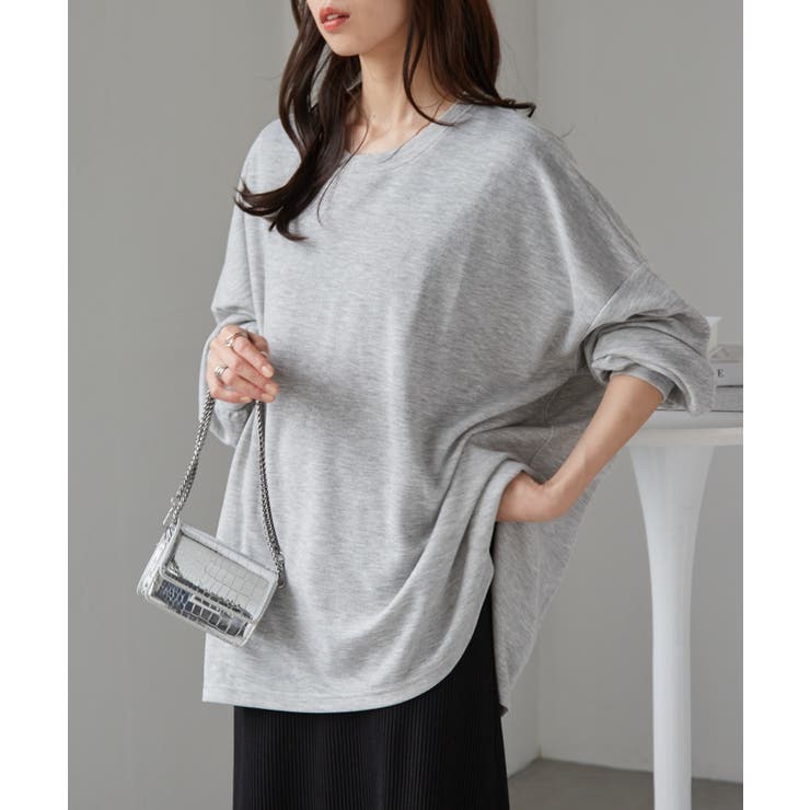 【10％OFFクーポン！7/26(日)1:59まで】RANAN オーバーサイズスウェットT トップス