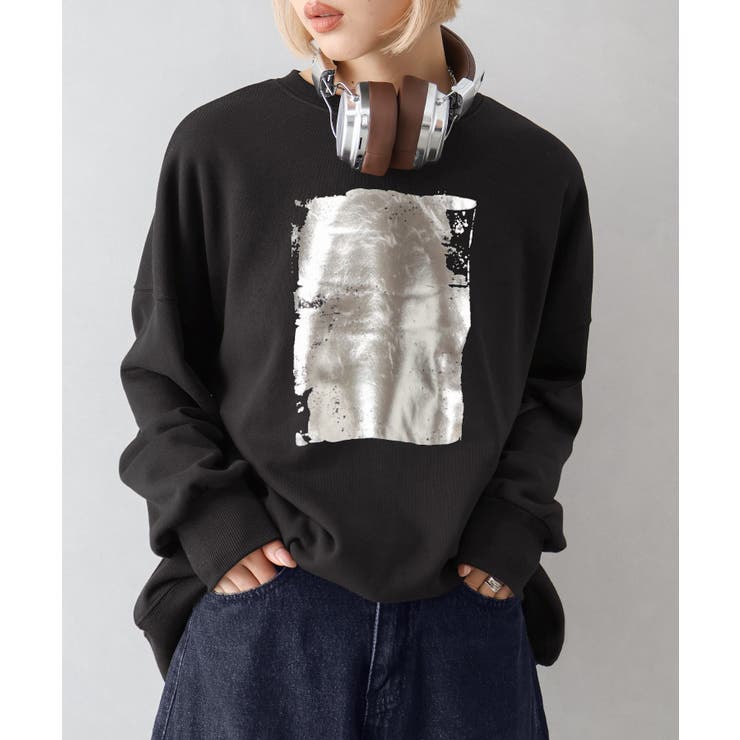 SpRay ハクプリントスウェット トップス