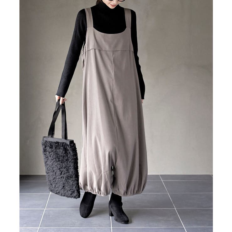 【5％OFFクーポン！10/9(木) 1:59まで！】rps Sスウェードボリュームヘムオールインワン ワンピース・ドレス