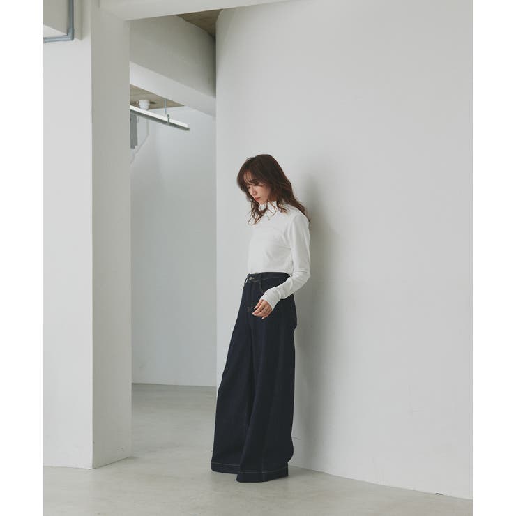 【10％OFFクーポン！6/11(木)1:59まで】ad thie CICA配合 ハイネックリブトップス ...