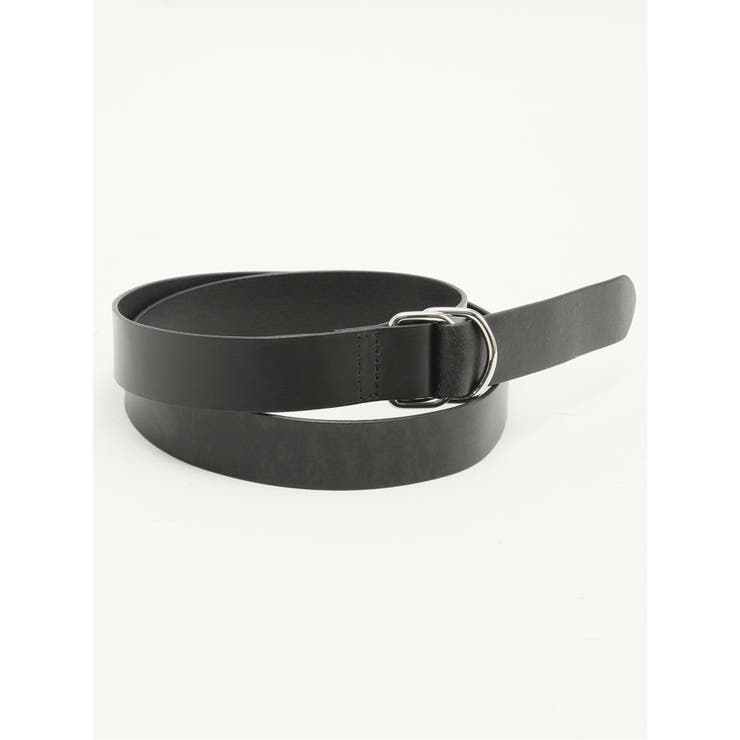 【10％OFFクーポン！1/16(金)1:59まで】TAKA-Q MEN ダブルリング スムースレザーベルト 小物