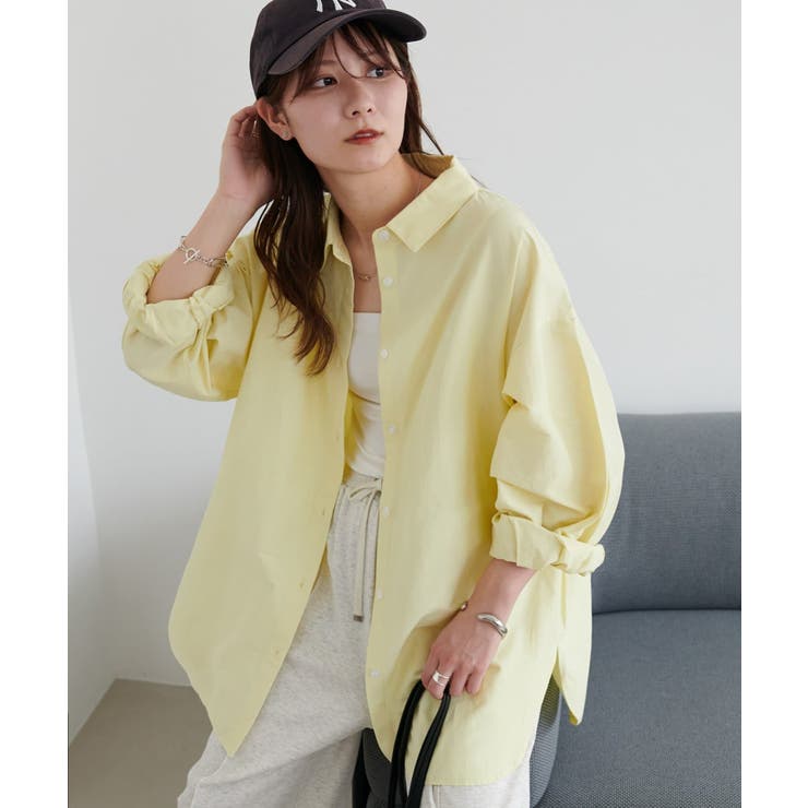 【10％OFFクーポン配布中！10/27(月)9:59まで】PAL GROUP OUTLET 【Discoat】ブロードビッグシャツ トップスのサムネイル