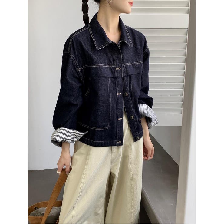 Rakuten - 【10％OFFクーポン！6/26(金)1:59まで】Ulysses デニムシングルブレストショートジャケット アウター(コート・ジャケットなど)