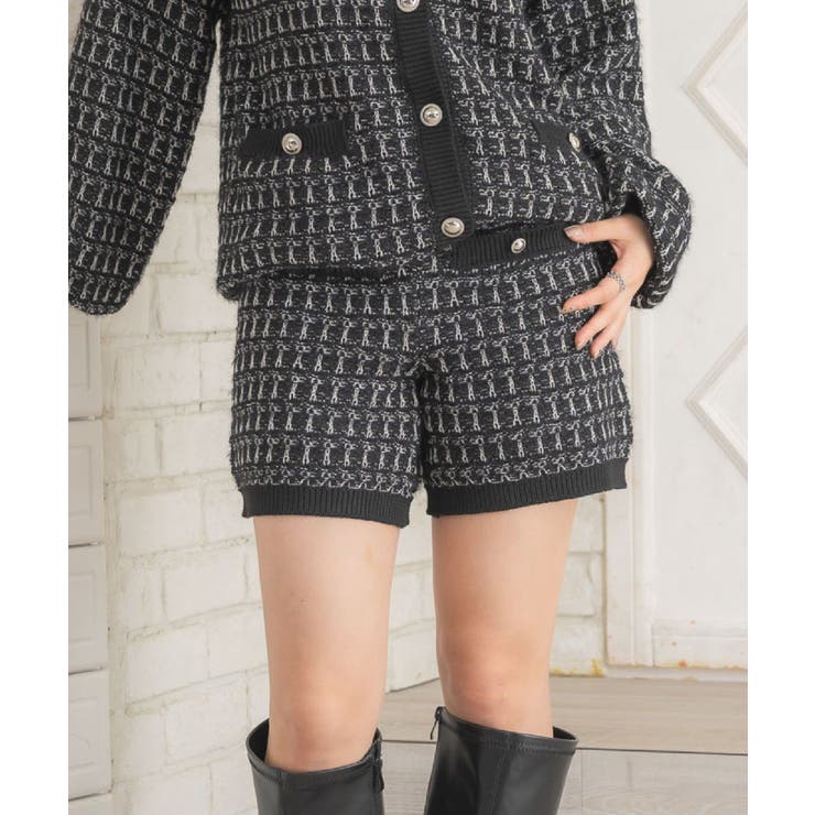 RETRO GIRL 【セットアップ対応】ニットショートパンツ パンツ・ズボン