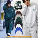 ONE 4 PREMIUM LA ロゴ刺繍 ルーズ スウェット メンズ トレーナー レディース スエット 綿100 裏毛 裏パイル セットアップ 可能 クルーネ...