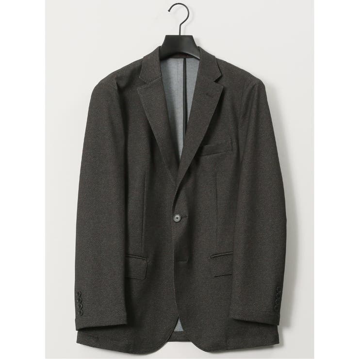 【10%OFFクーポン!11/27(木)1:59まで】TAKA-Q MEN TechMove スリムフィット 2ボタンジャケット カルゼ茶(セットアップ可能) ...